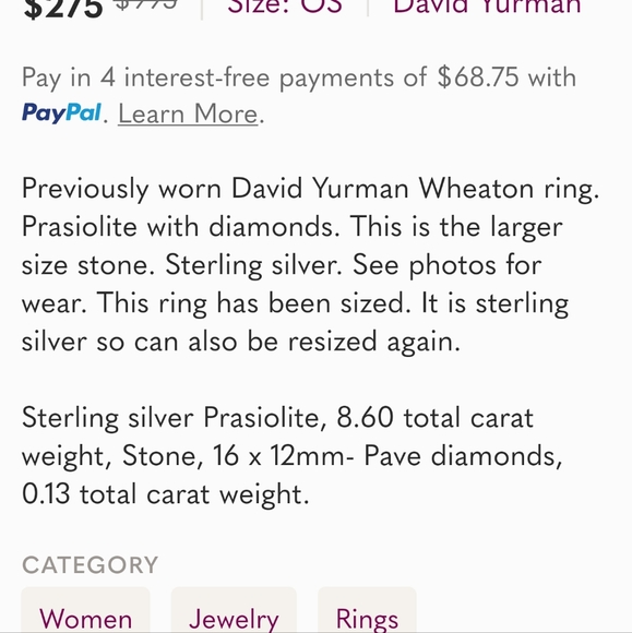 David Yurman Large Wheaton Ring - Picture 10 of 10